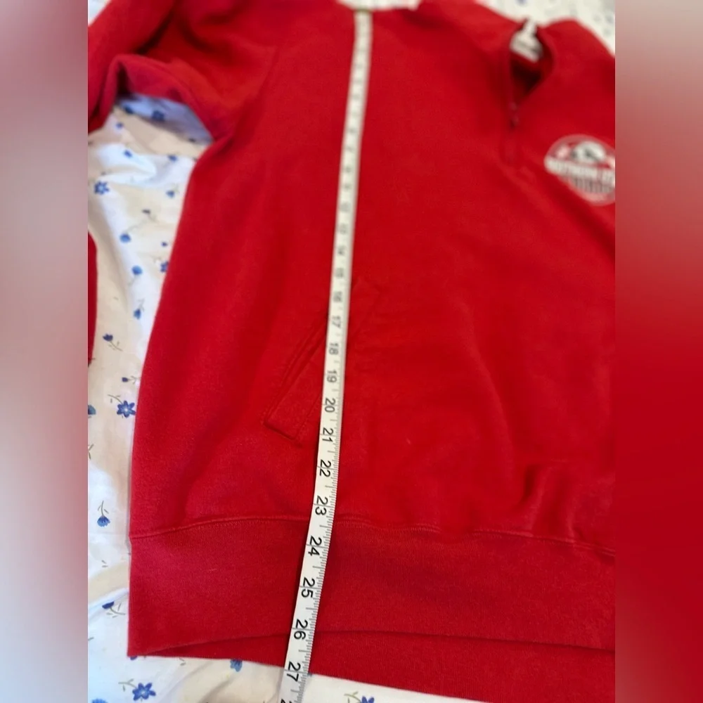 Vintage Y2K Red Champion 1/4 zip Sz:XL Southern Utah University (SUU) T-Birds.